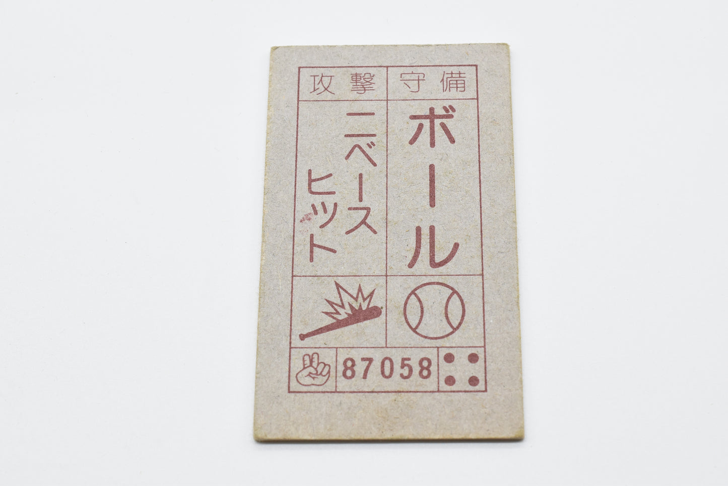 Japan Anime KINNIKUMAN menko card Kinnikuman retro vintage major scratches and dirt #0044