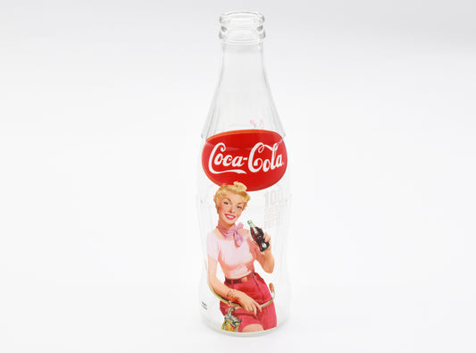 Japan Coca Cola 100 years model vintage bottle 200ml around H19.5cm with major scratches and dirt #A