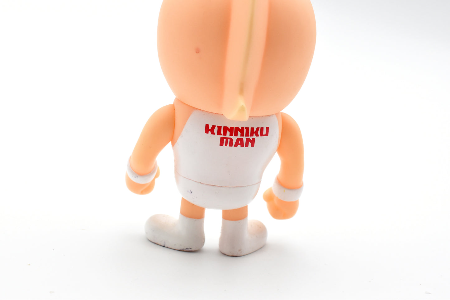 Japan Anime KINNIKUMAN Figure Sofvi "KINNIKUMAN white shirt" retro vintage major scratches and dirt