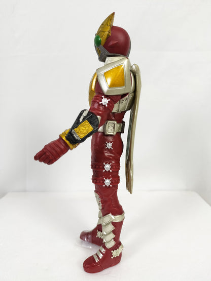 Kamen Rider Garen (Jack Form) Mask Rider Made in China Height about 17.5cm Manufactured in 2001 Sofvi Figure retro vintage major scratches and dirt