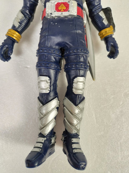 Kamen Rider Blade (Jack Form) Mask Rider Made in China Height about 17.5cm Manufactured in 2003 Sofvi Figure retro vintage major scratches and dirt