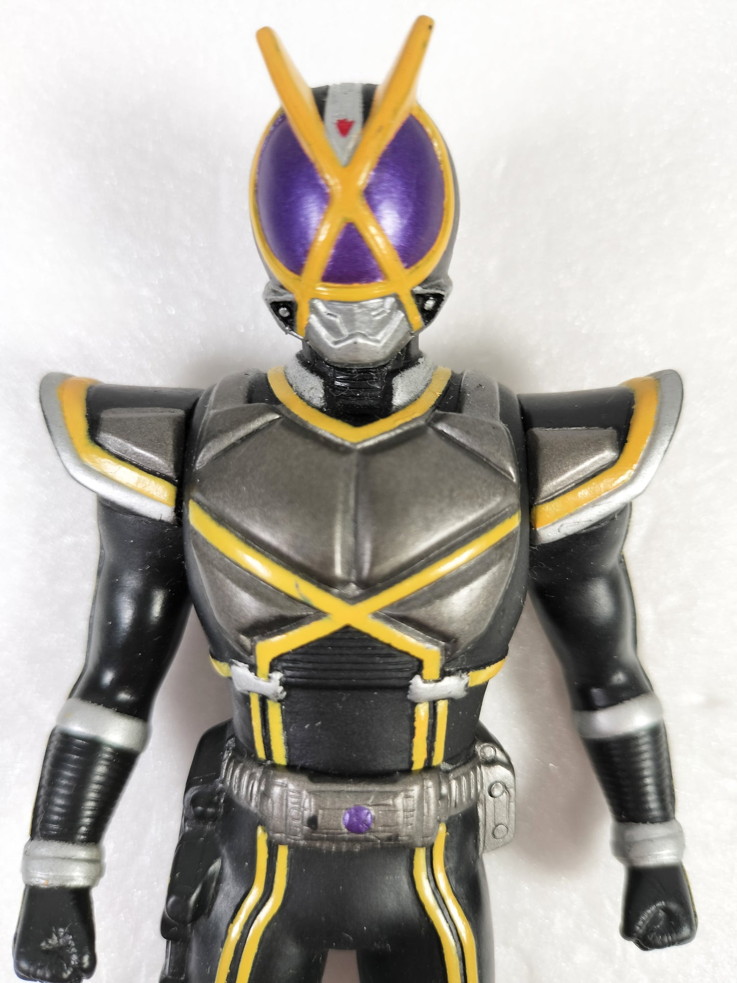Kamen Rider Kaiza Mask Rider Made in China Height about 13.5cm Manufactured in 2003 Sofvi Figure retro vintage major scratches and dirt