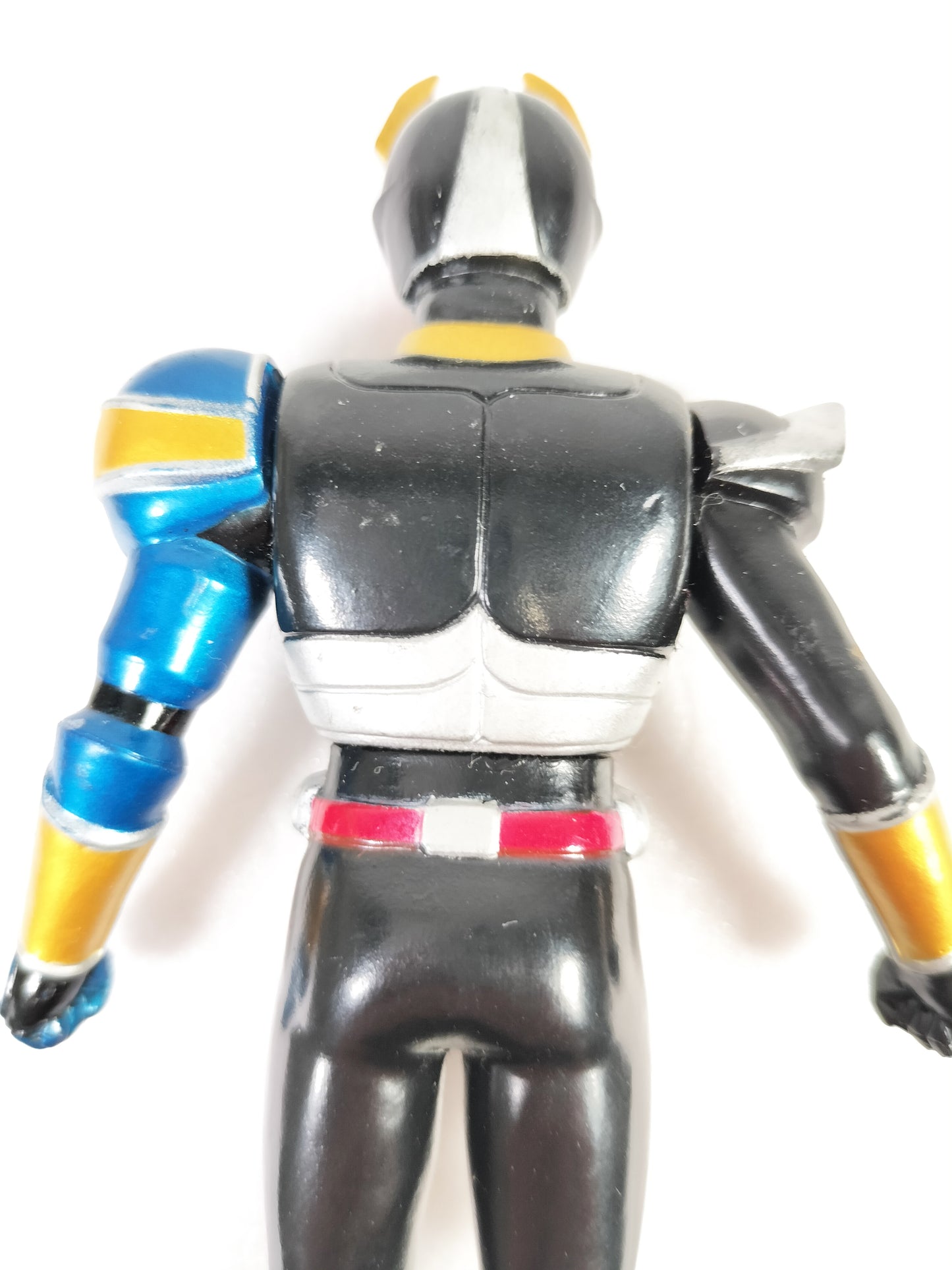 Kamen Rider Agito (Storm Form) Mask Rider Made in China Height about 13cm Manufactured in 2001 Sofvi Figure retro vintage major scratches and dirt